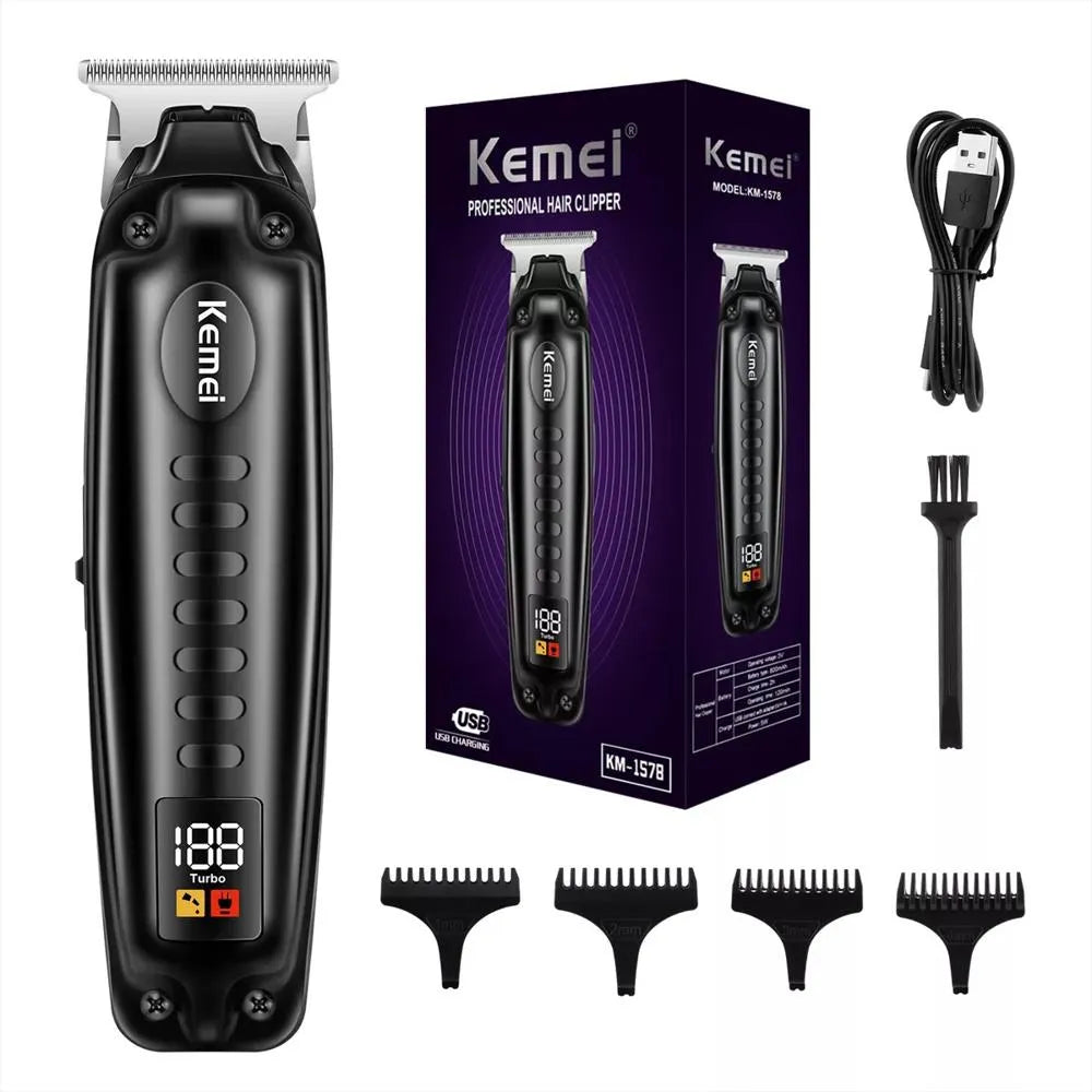 Patillera Profesional Para Cabello Kemei Km 1578 Recargable