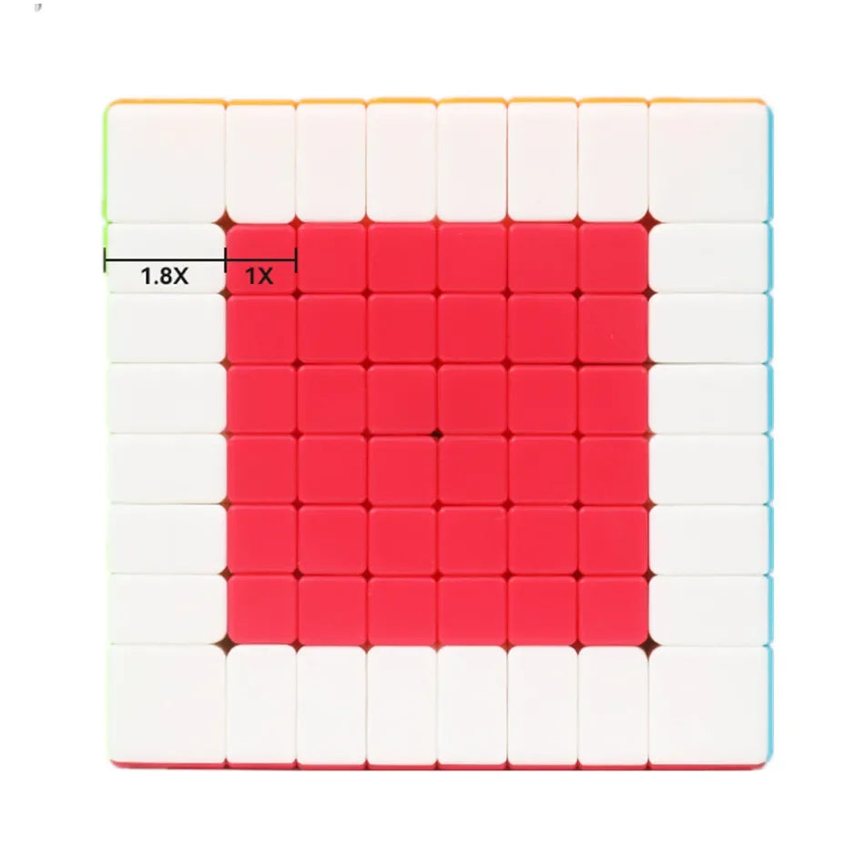 Cubo Rubik Qiyi 8x8 Stikersless