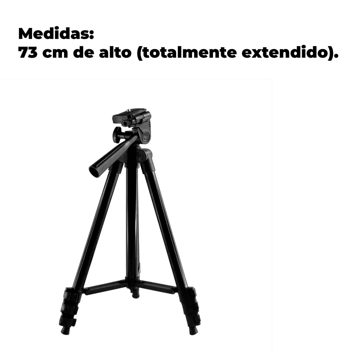 Trípode Ajustable 3120A de 1 Metro con soporte para Cámara - Tienvir