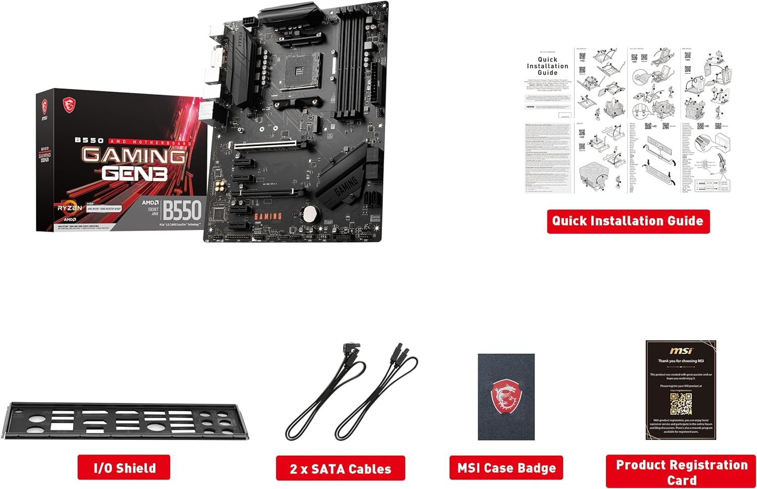 Placa Madre MSI B550 GamingGen3