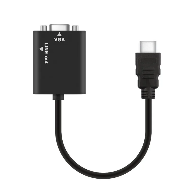 Adaptador Convertidor HDMI A VGA y Audio