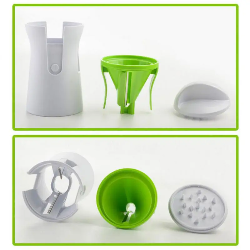 Rallador en Espiral de Vegetales 3 en 1