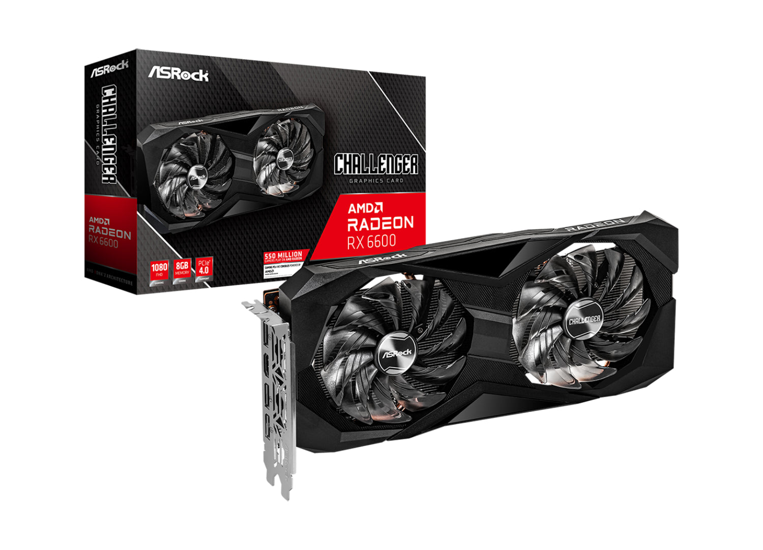 Tarjeta Grafica AsRock Challenger Radeon RX 6600