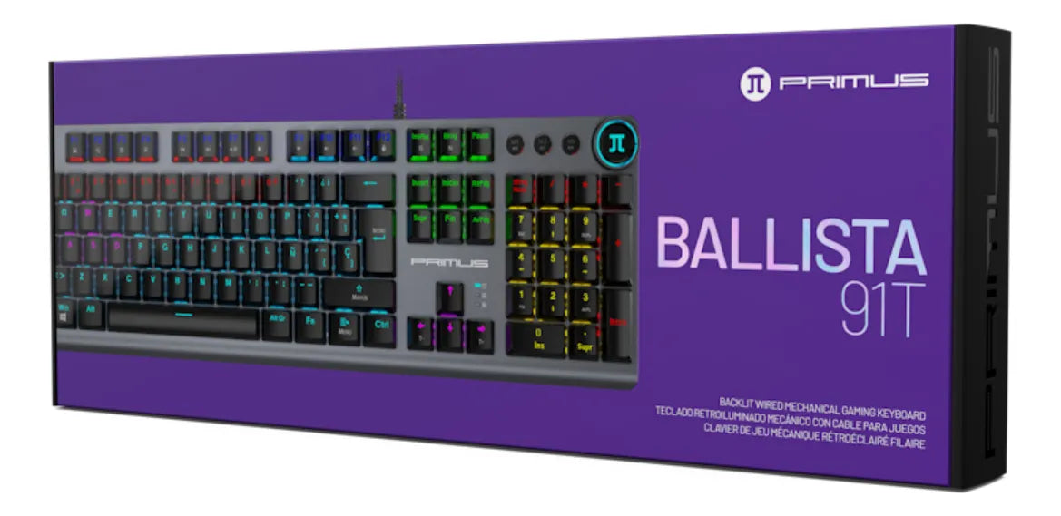 Teclado Mecánico 100% Switch Rojos - Primus Ballista 91T