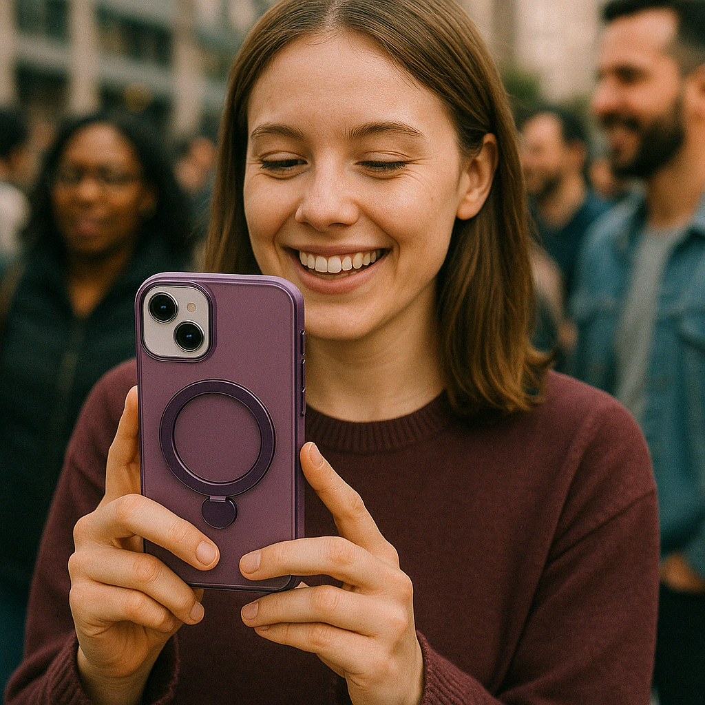 Carcasa Estuche Case para Iphone Magsafe Giratorio