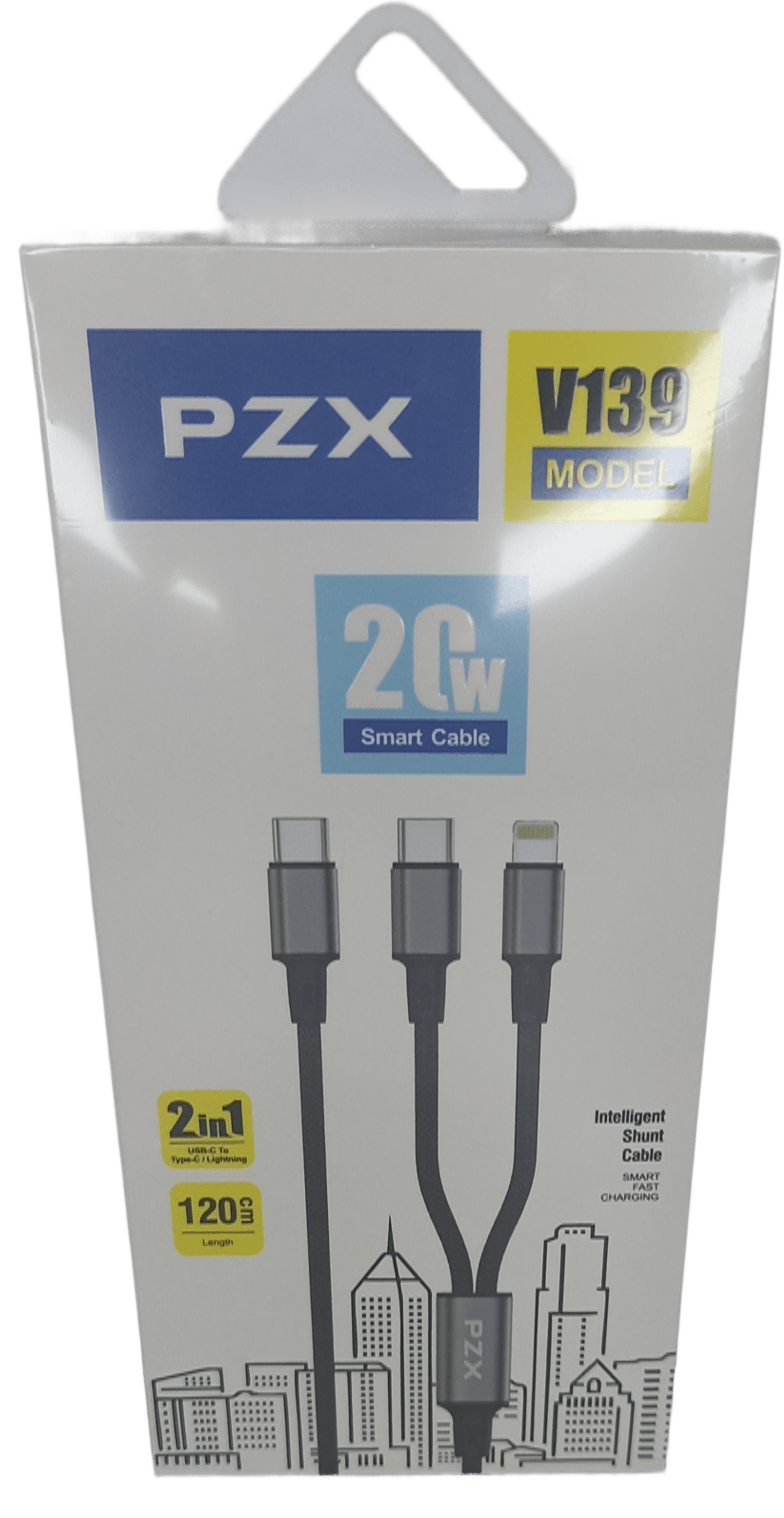 CABLE DOBLE PZX V139 TIPO C A IP Y TIPO C
