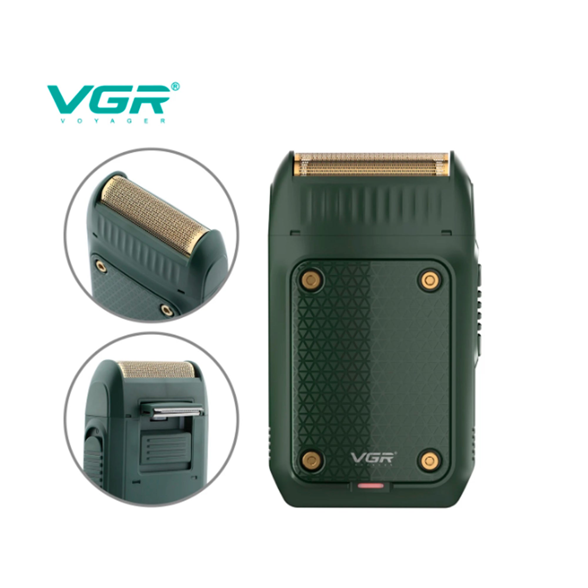 Afeitadora VGR V-353 Recargable – Acabado al Ras Compacto - Tienvir