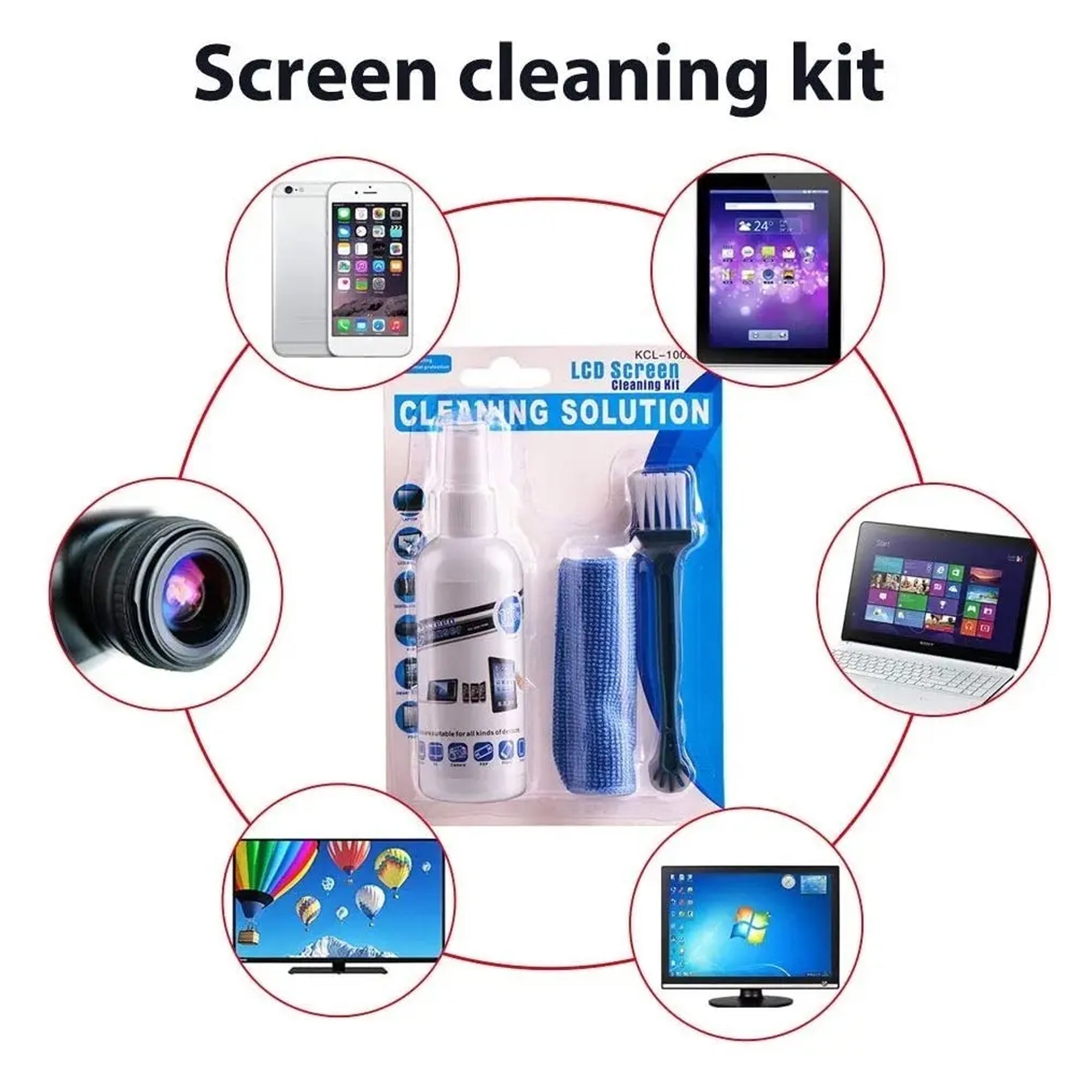 Kit de Limpieza para PC, Laptop y Pantallas 3 en 1