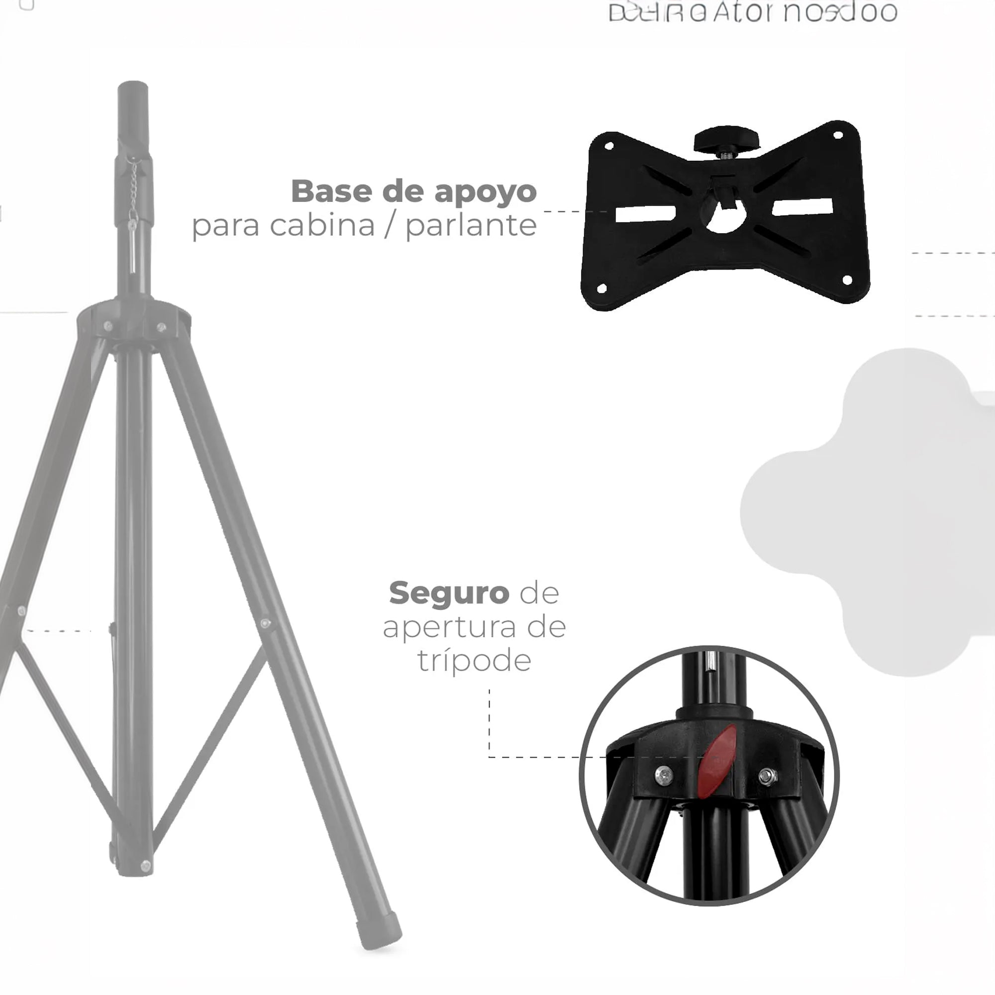 Trípode para Parlante Ajustable Profesional 1.2M