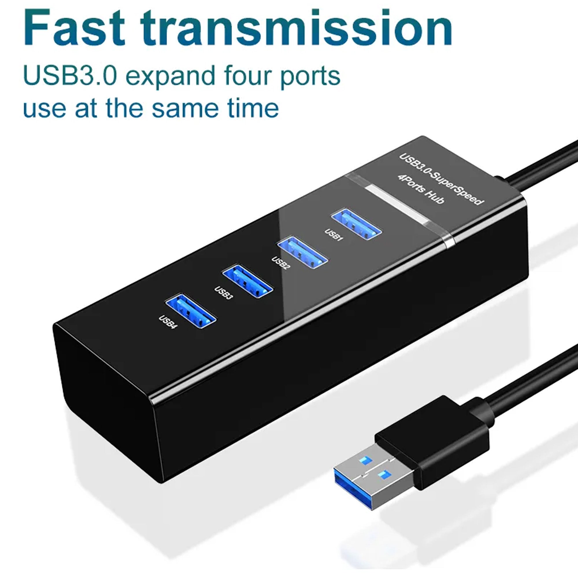 Hub USB 3.0 SuperSpeed de 4 Puertos