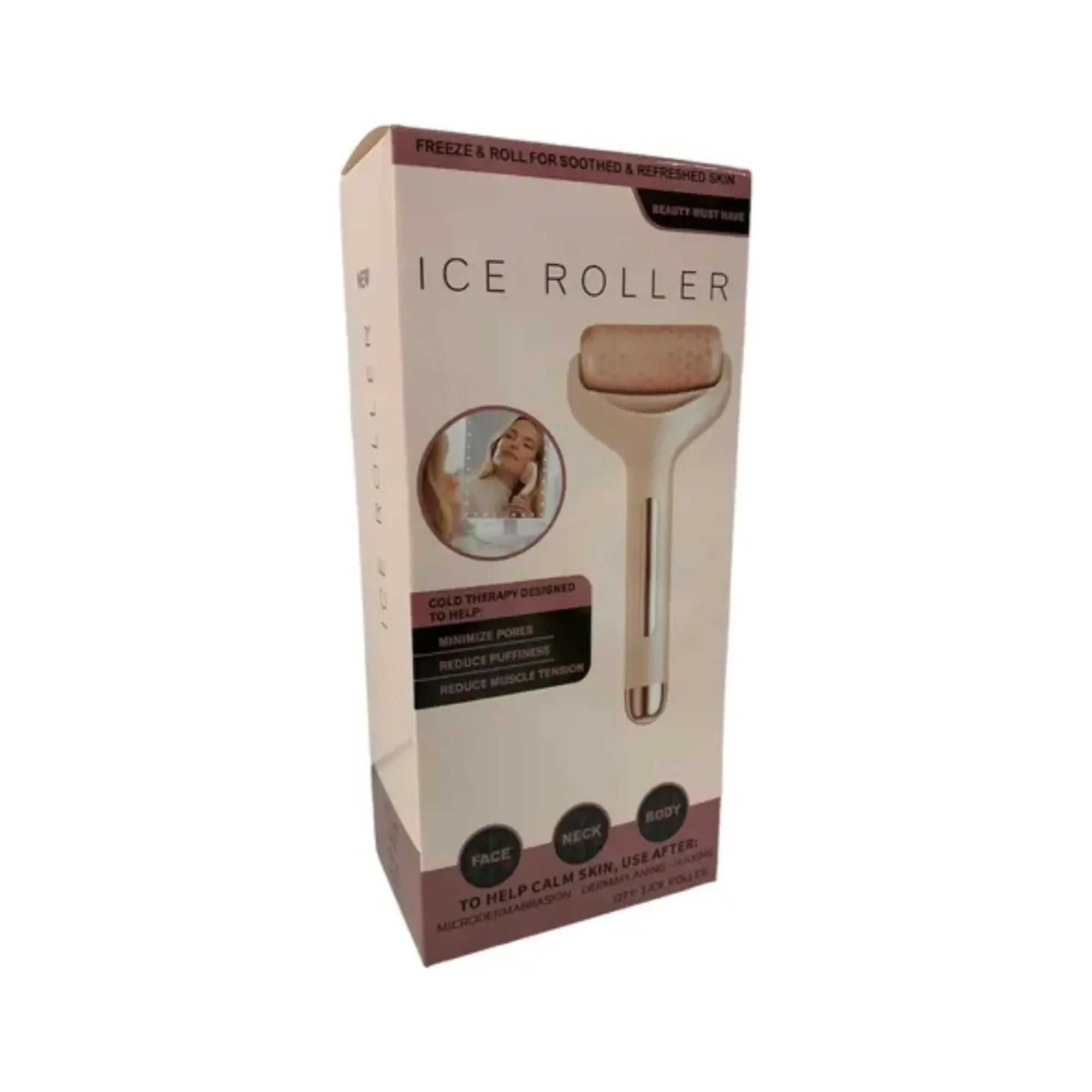 Rodillo Facial Ice Roller de Crioterapia con Gel Refrigerante Reutilizable