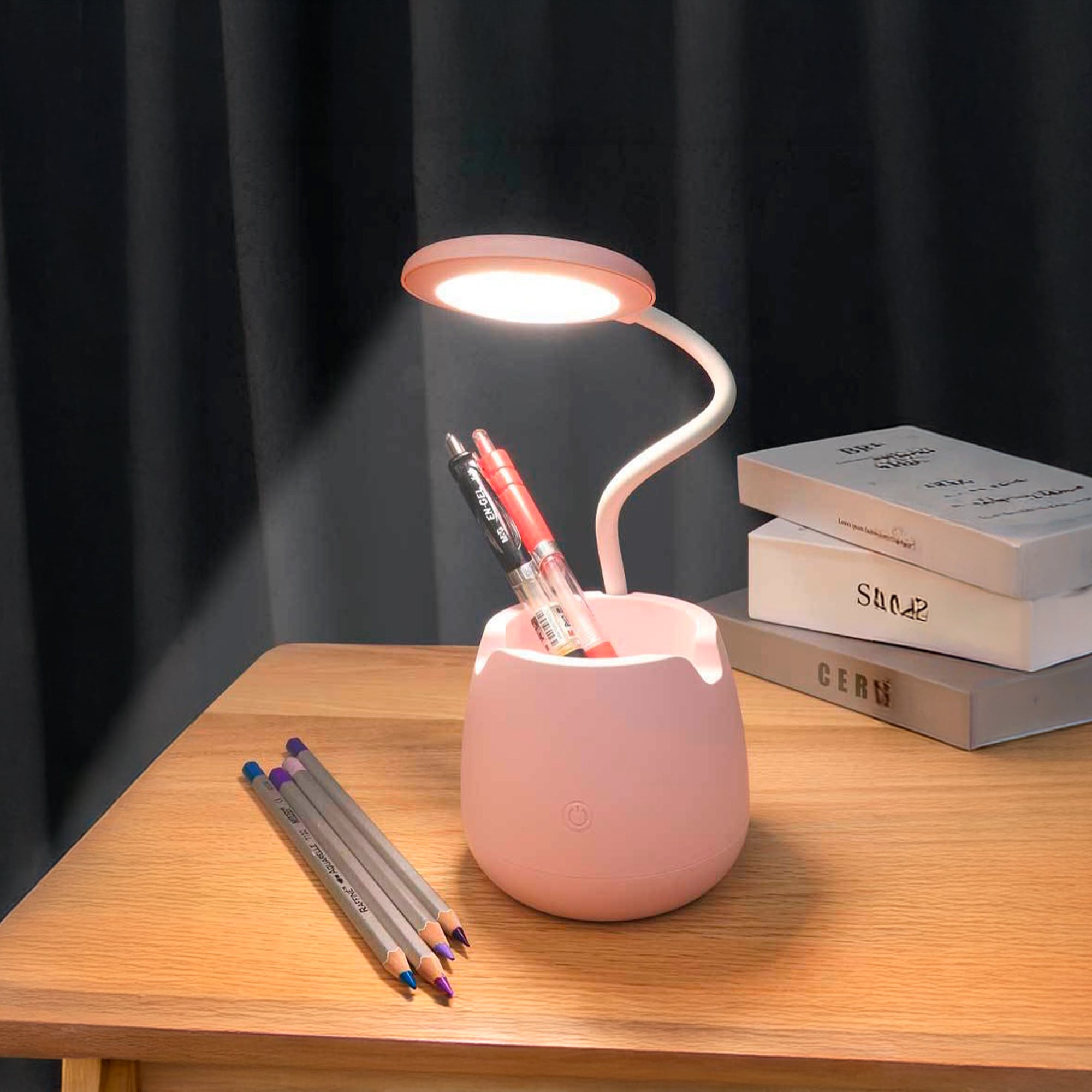 Lámpara LED de Escritorio Recargable MS-13 con Brazo Flexible - Tienvir