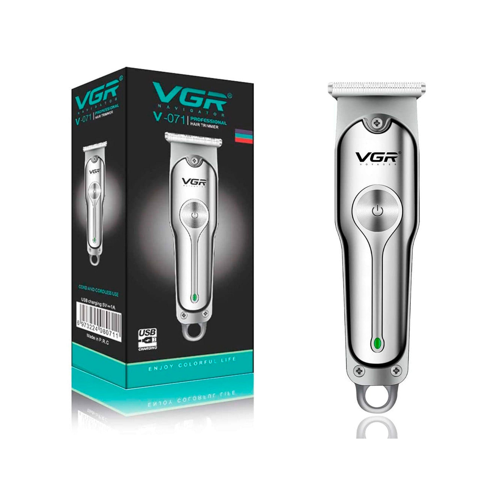 Patillera VGR V-071 Recargable – Precisión Profesional Barba y Contornos - Tienvir