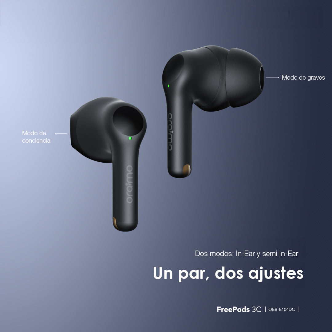 Audífonos Bluetooth 5.3 Oraimo Freepods 3C