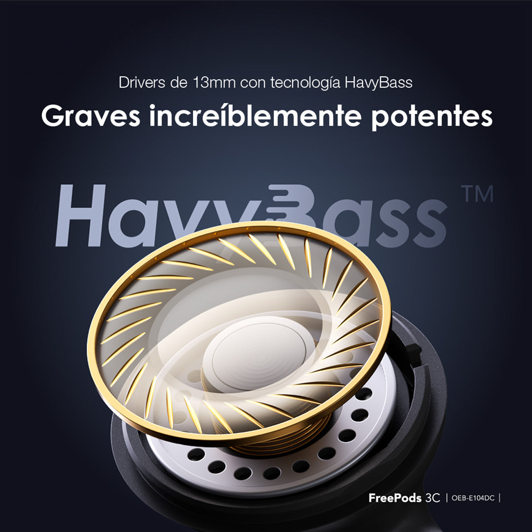 Audífonos Bluetooth 5.3 Oraimo Freepods 3C