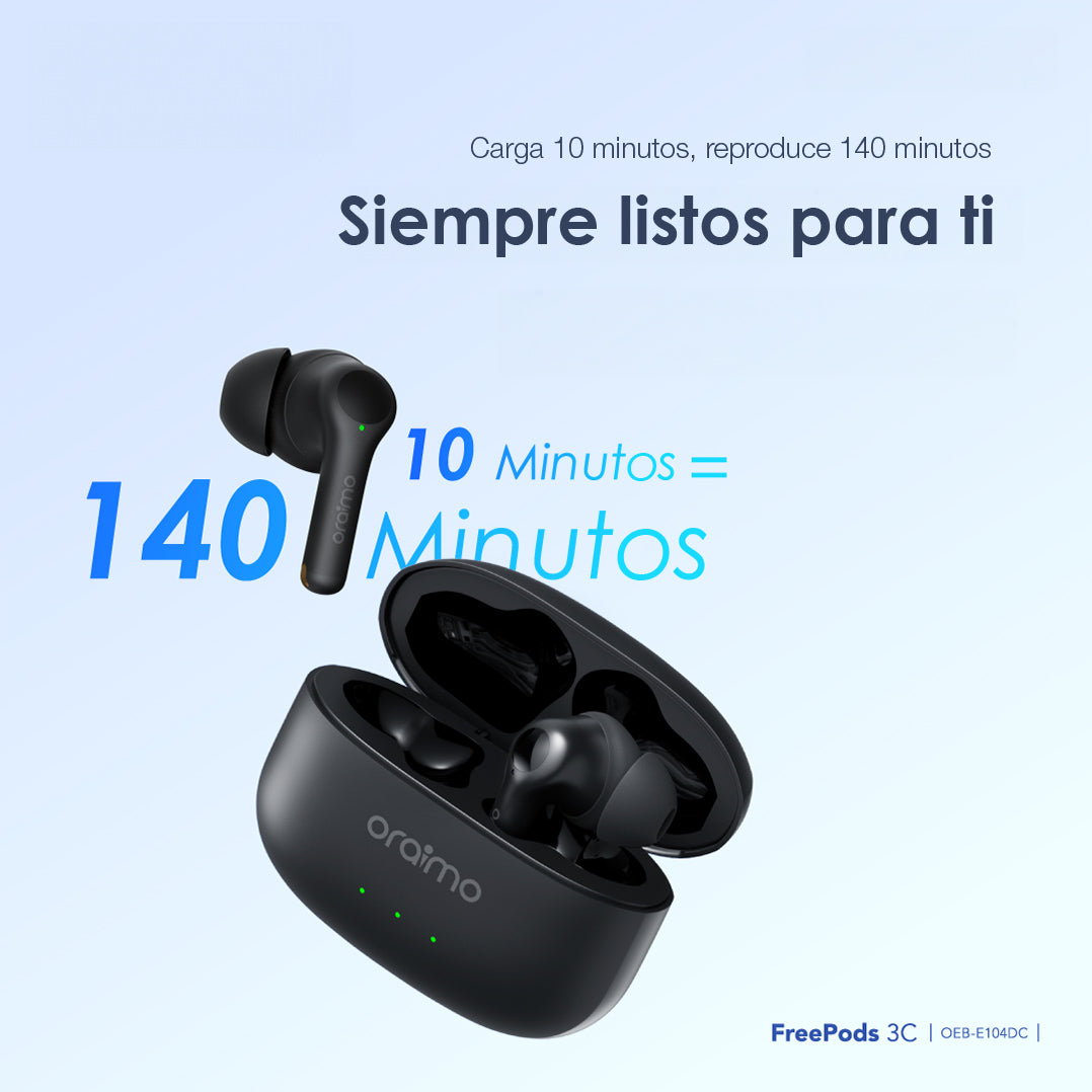 Audífonos Bluetooth 5.3 Oraimo Freepods 3C