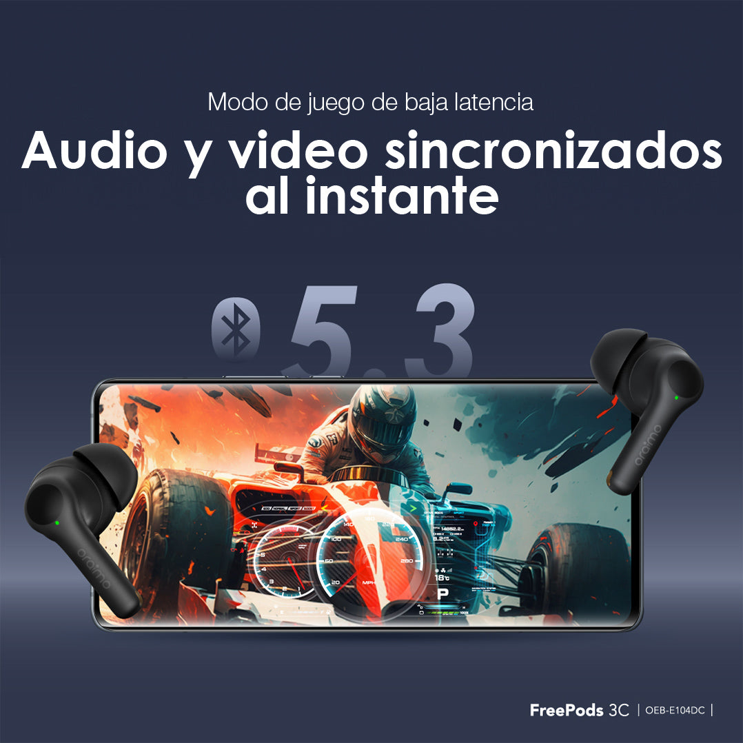 Audífonos Bluetooth 5.3 Oraimo Freepods 3C