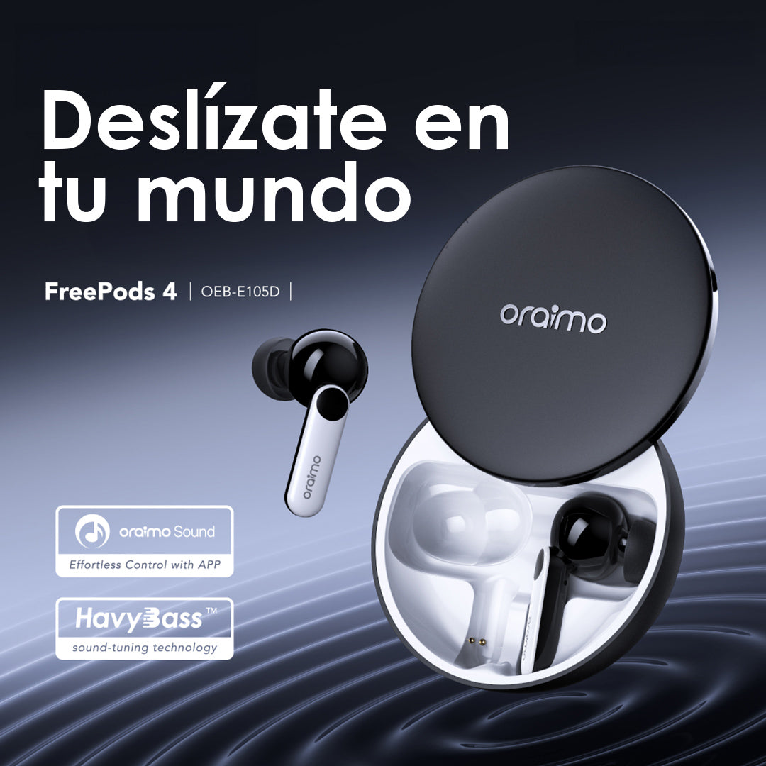 Audífonos Bluetooth con Cancelación de Ruido Activa FreePods 4