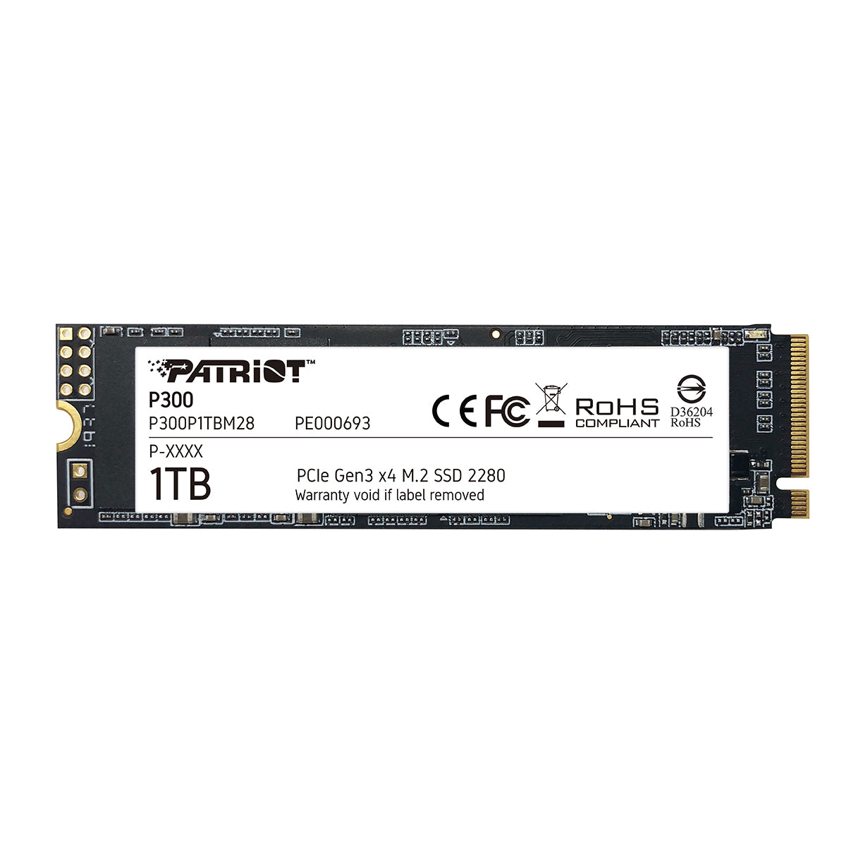 Memoria SSD PATRIOT P300 NVMe PCIe 3.0 x 4 M.2