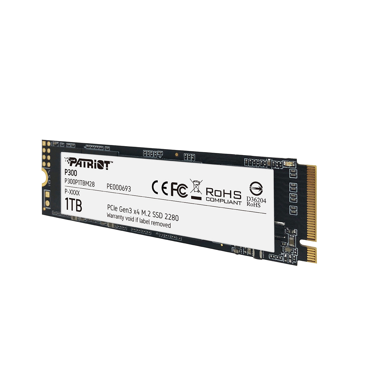 Memoria SSD PATRIOT P300 NVMe PCIe 3.0 x 4 M.2