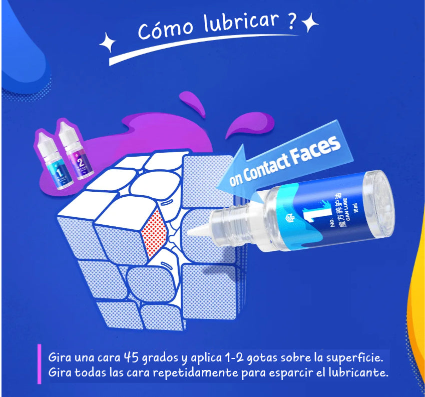 Lubricante de Mantenimiento para Cubos Rubik Gan No. 1