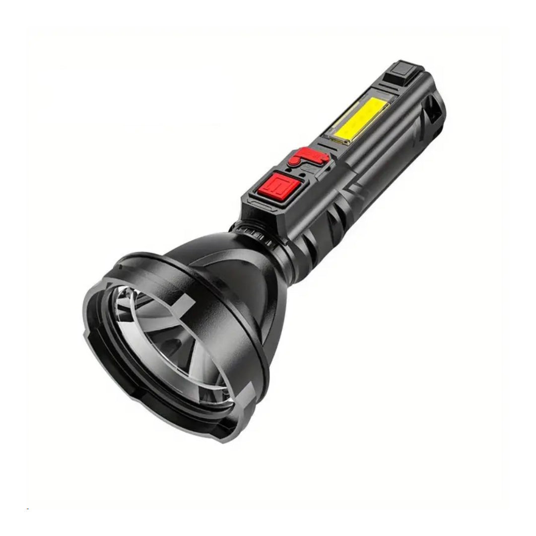 Linterna Led Recargable Doble Foco, Potente Y Ambiental