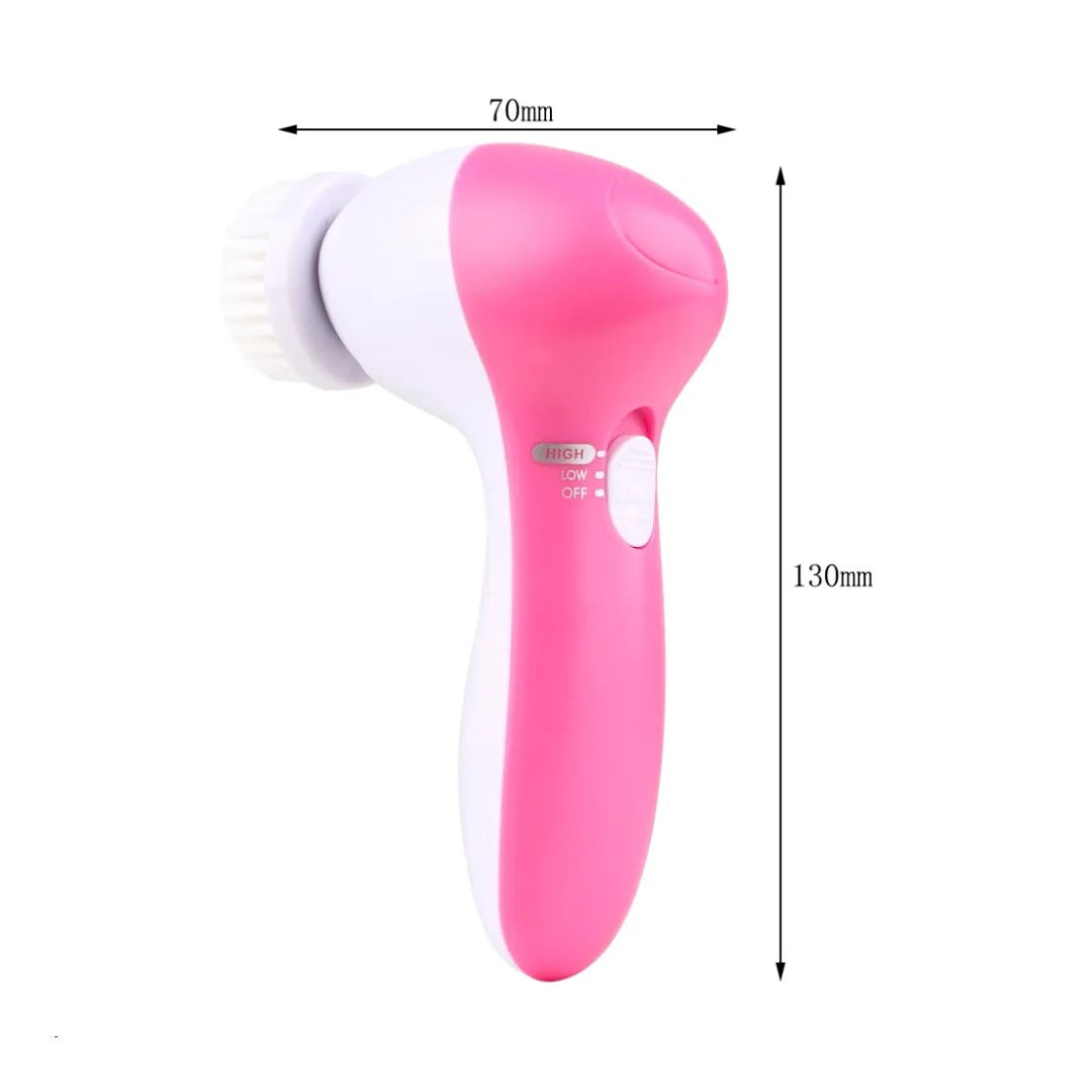 Masajeador Limpiador Facial de Belleza 5 Cabezas Intercambiables