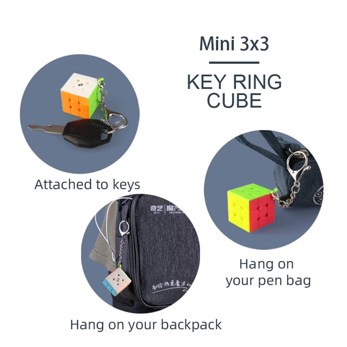 Llavero Cubo Rubik QiYi 3x3