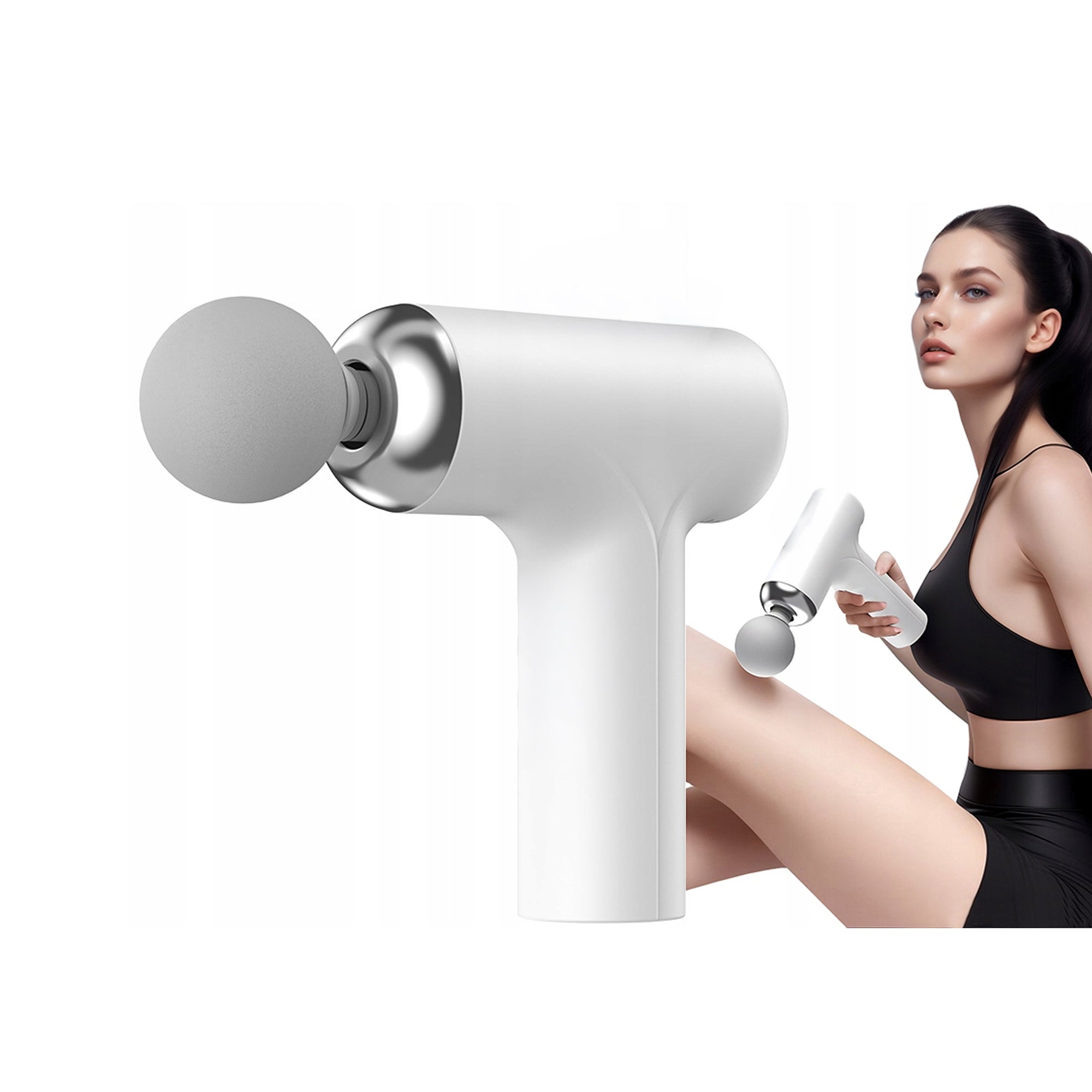 Massage Pro – Pistola Masajeadora Inalámbrica 4 Cabezales - Tienvir