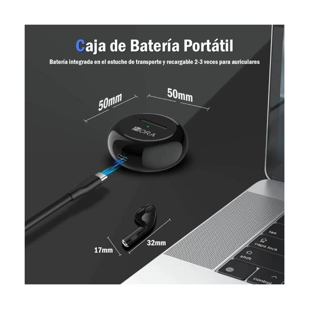 Audífonos In-ear Bluetooth Auriculares 1Hora AUT 119