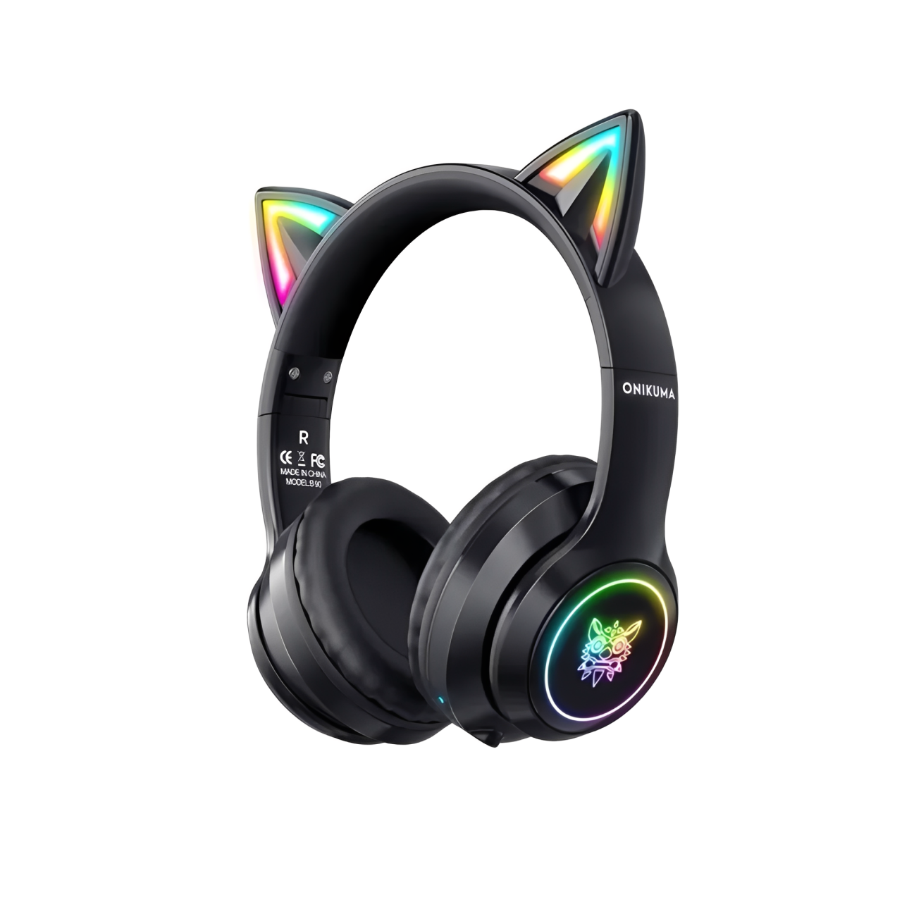 Audífonos Inalambricos Gamer ONIKUMA B90 Bluetooth 5.0 RGB Gato - Tienvir