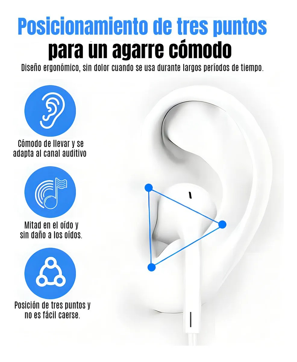 Audífonos In-Ear con Cable Sonido Hi-Fi, Micrófono Integrado HS670 - Tienvir