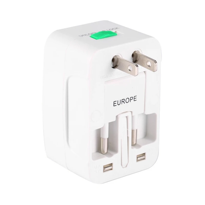 Adaptador Universal Enchufe Viajero Convertidor Toma Corriente