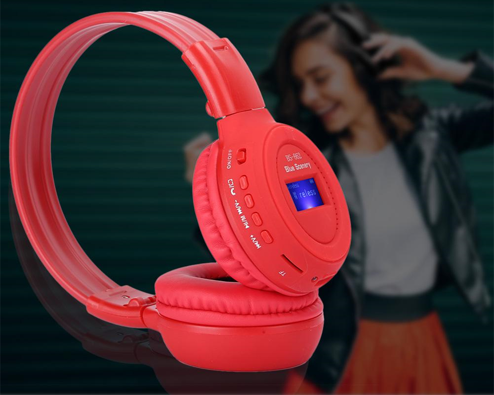Diadema Audifonos Bluetooth  Inalambricos con Pantalla