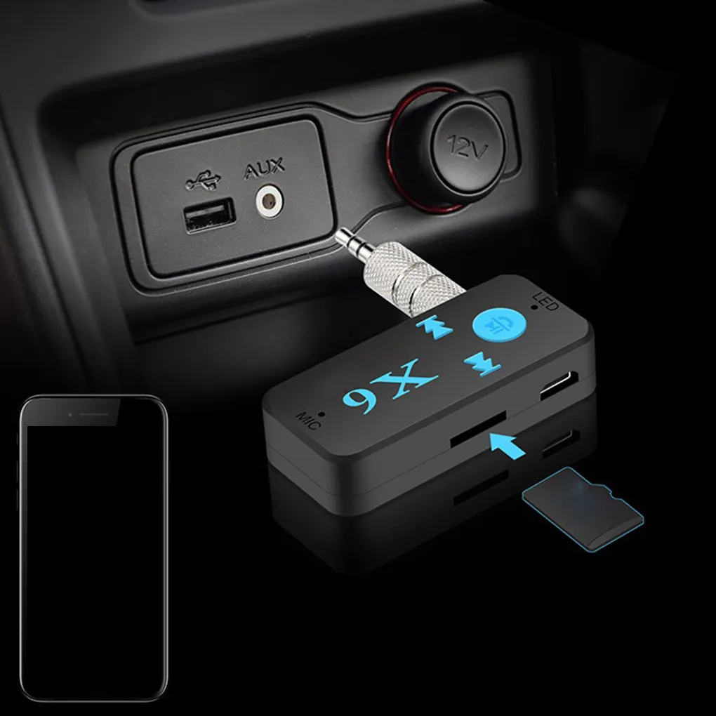 Adaptador Bluetooth X6 para Carro Radio Jack 3.5mm