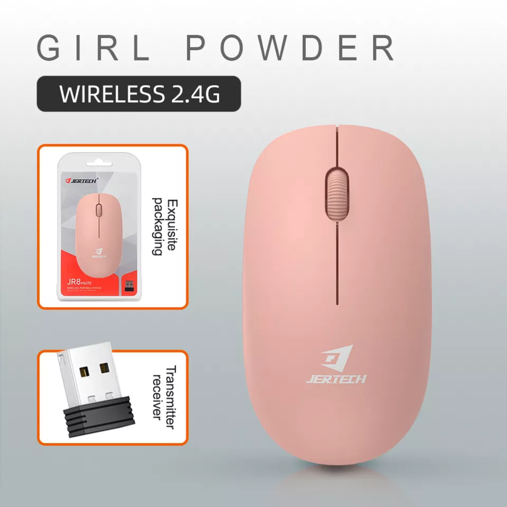 Mouse Inalambrico Jertech JR8 Multicolor Gaming