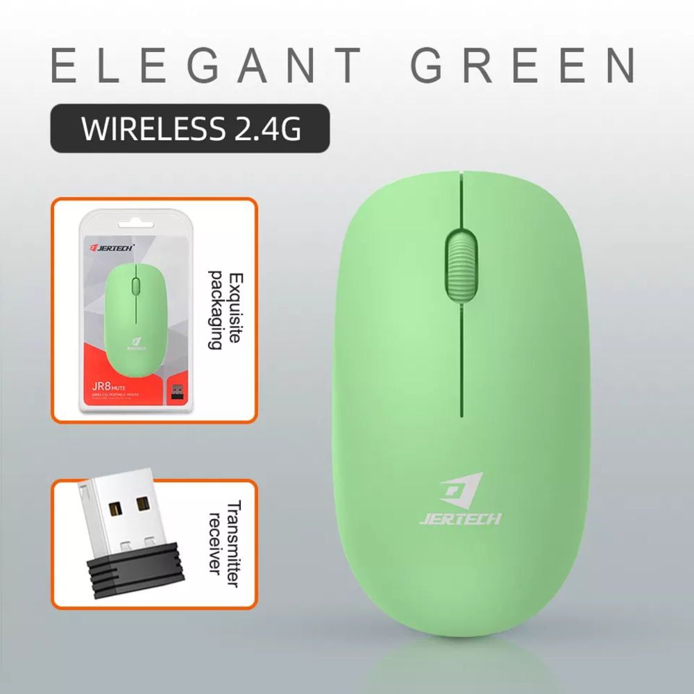 Mouse Inalambrico Jertech JR8 Multicolor Gaming