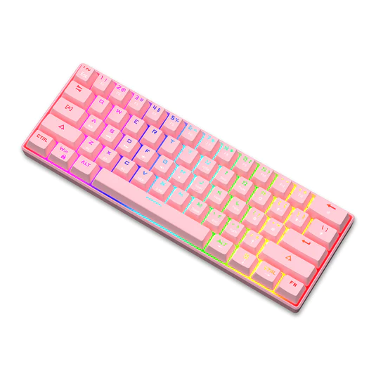 Teclado Mecánico Gamer RGB Bluetooth Switch Blue 60% JK530