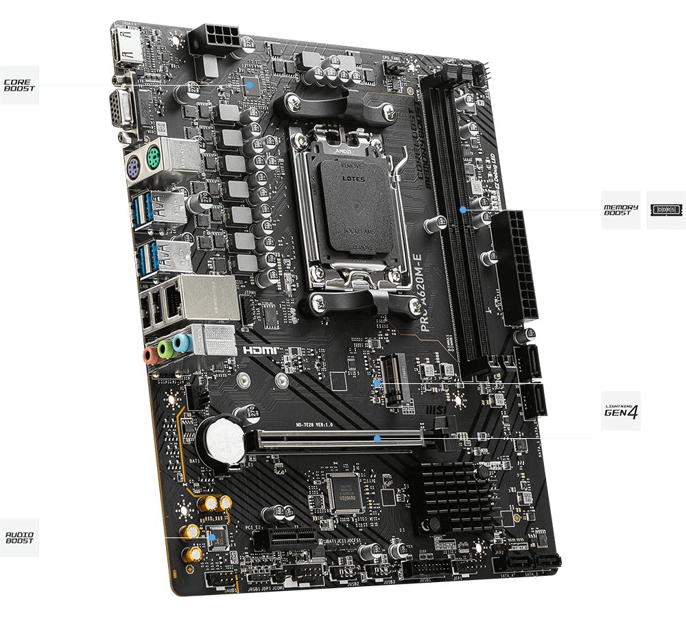 Board MSI PRO A620M-E