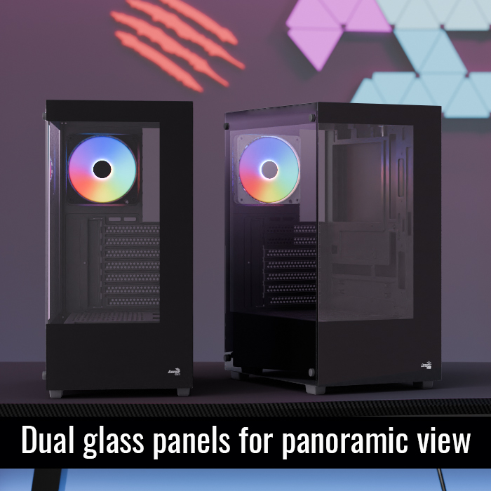Gabinete Aerocool Pivot 3 FAN Negro