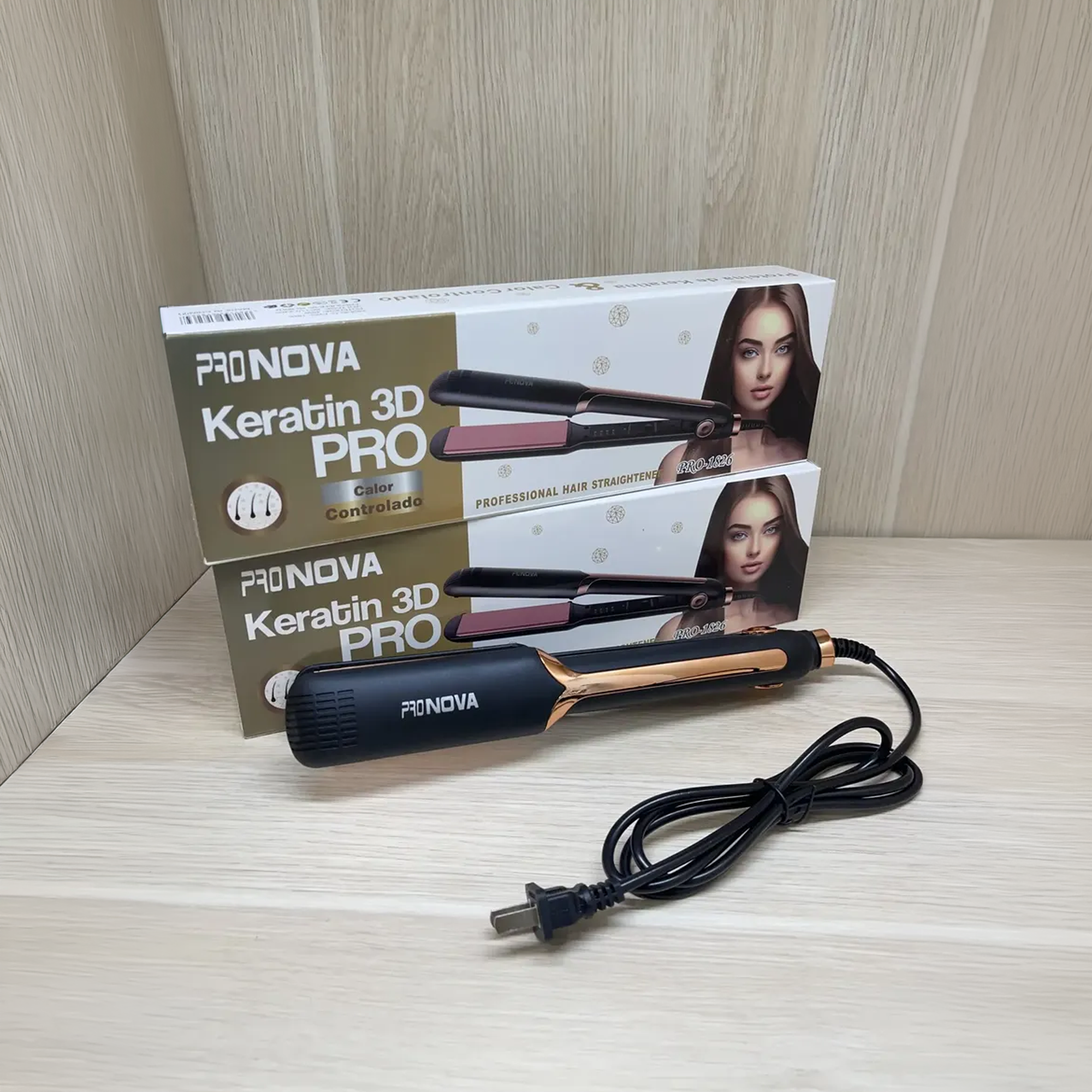 Plancha Cabello PRO NOVA 1825 Aguacate y Plancha PRO NOVA Keratin 3D Pro - Tienvir