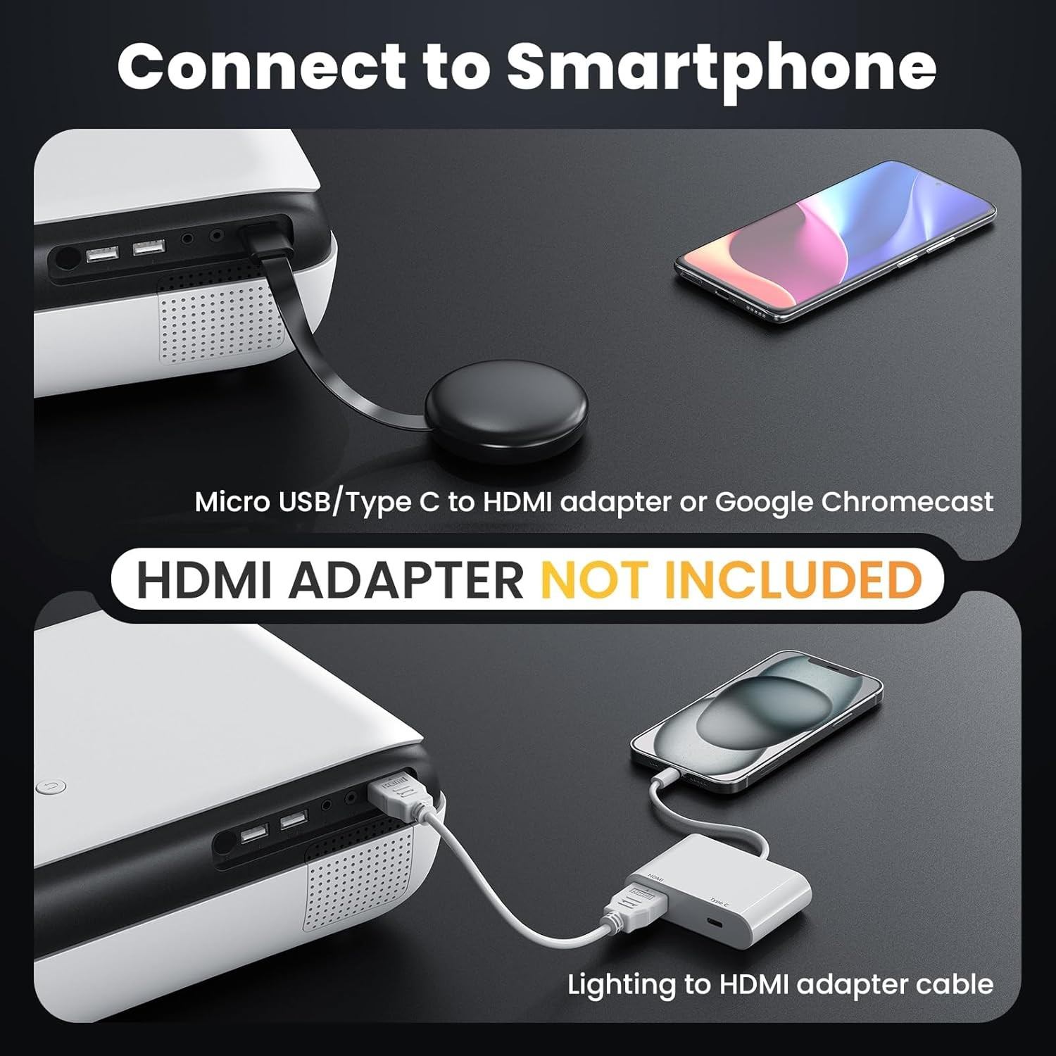 PROYECTOR HAPPRUN FULL HD 1080P BLUETOOTH