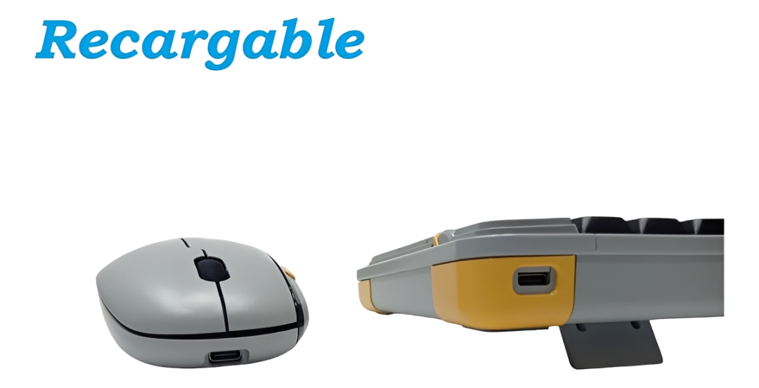 Combo Teclado y Mouse Inalámbricos Bluetooth Recargable WB-215 Español - Tienvir