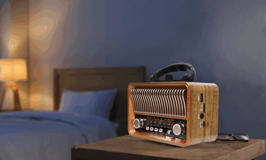 RADIO PARLANTE ANTIGUO ESTILO VINTAGE M-1232BT