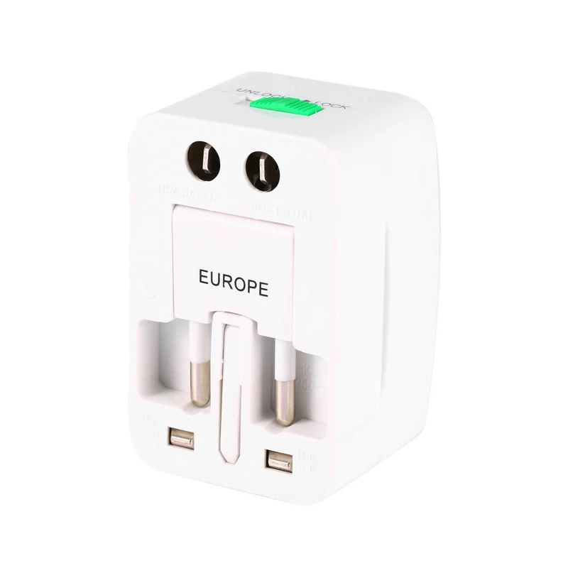 Adaptador Universal Enchufe Viajero Convertidor Toma Corriente