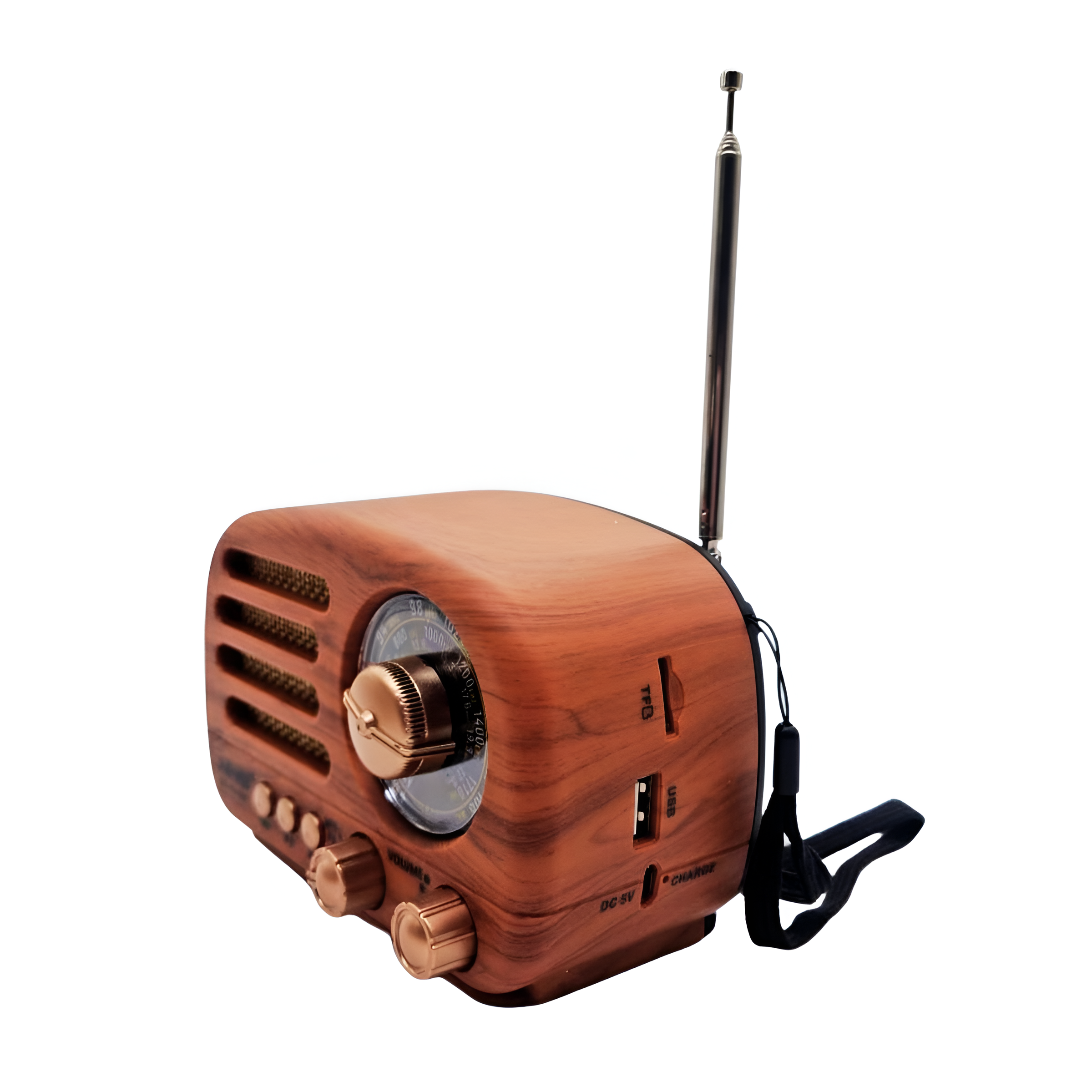 Radio AM y FM Parlante Bluetooth Vintage NS-8100BT - Tienvir