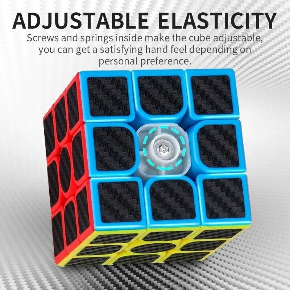Cubo Rubik 3x3 Fibra de carbono Qiyi 669