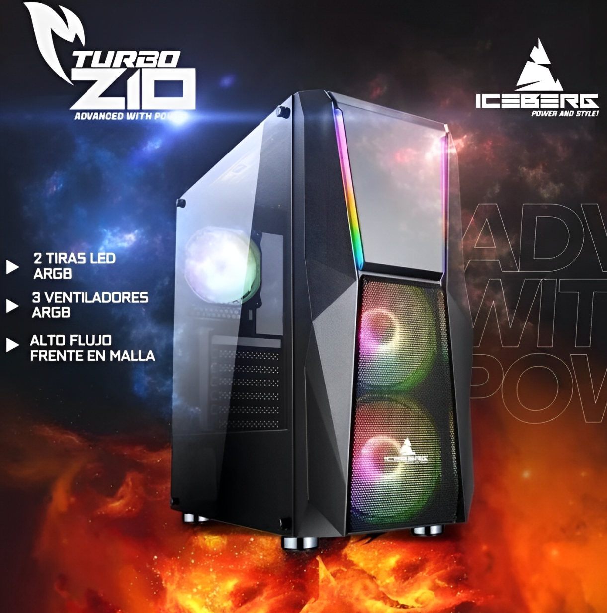 Gabinete Iceberg Turbo Z10
