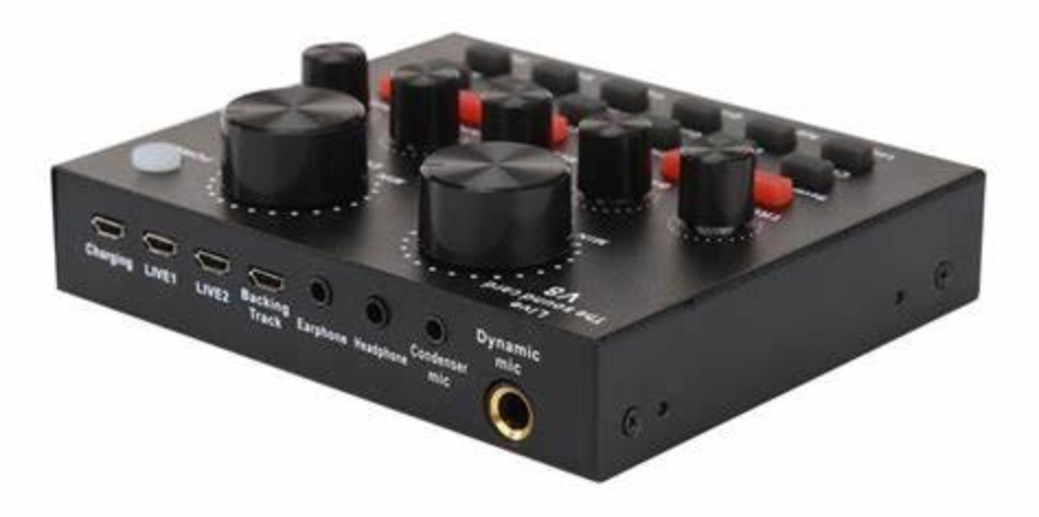 TARJETA DE AUDIO V8 PARA MICROFONO