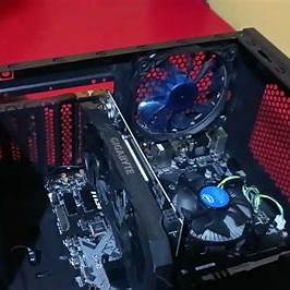 Instalación completa de computadoras y sus componentes.